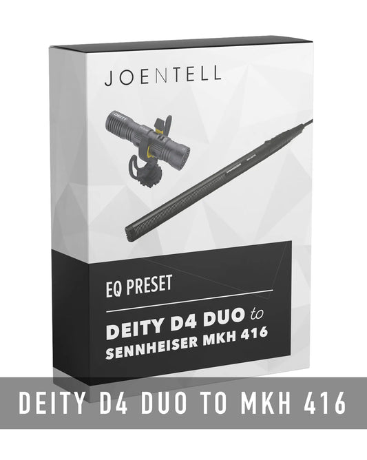 Deity V-Mic D4 Duo to Sennheiser MKH 416