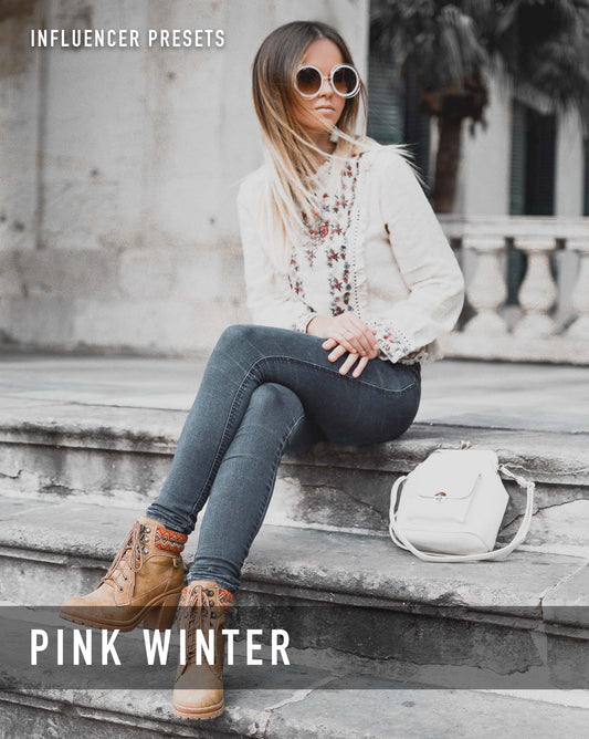 Pink Winter Blogger Preset